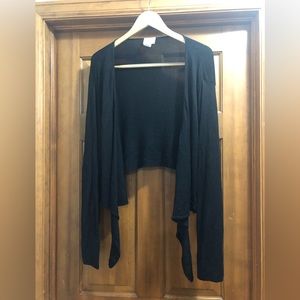 Black shrug cardigan, 22/24 good condition. Fashion bug